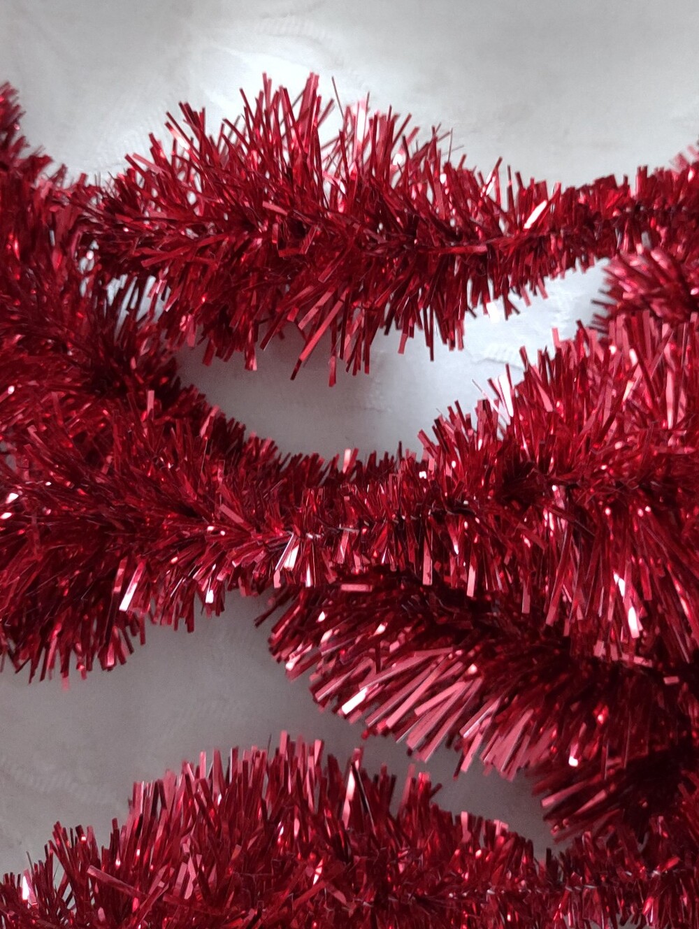 Rare Wavy Tinsel Garland Sparkle Holiday